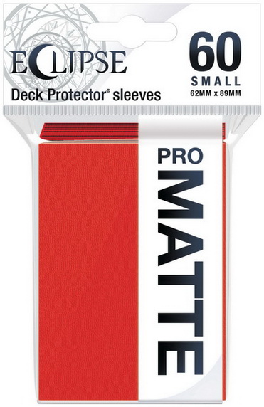 Ultra-PRO - Confezione 60 Sleeves Small size Eclipse Pro Matte Apple Red