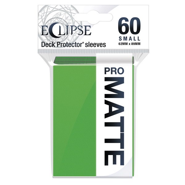 Ultra-PRO - Confezione 60 Sleeves Small size Eclipse Pro Matte Lime Green