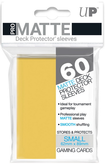 Ultra-PRO - Confezione 60 Sleeves Small size Pro-Matte Yellow
