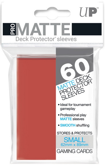 Ultra-PRO - Confezione 60 Sleeves Small size Pro-Matte Red