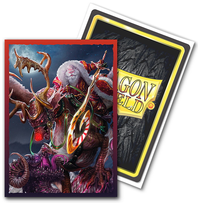 [A95] Dragon Shield - Confezione 100 Sleeves Standard Size Art Brushed Christmas 2022