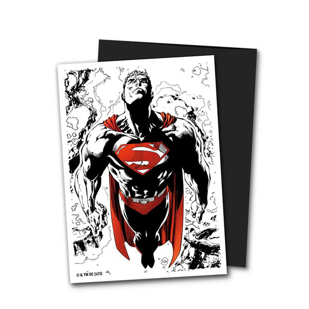 [A117] Dragon Shield - Confezione 100 Sleeves Standard Size Art Brushed Superman Core (R/W Variant)