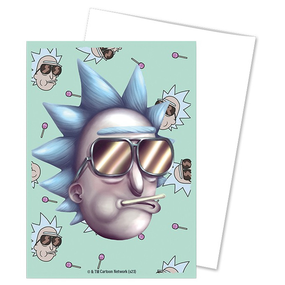 [A122] Dragon Shield - Confezione 100 Sleeves Standard Size Art Brushed Rick and Morty: Cool Rick
