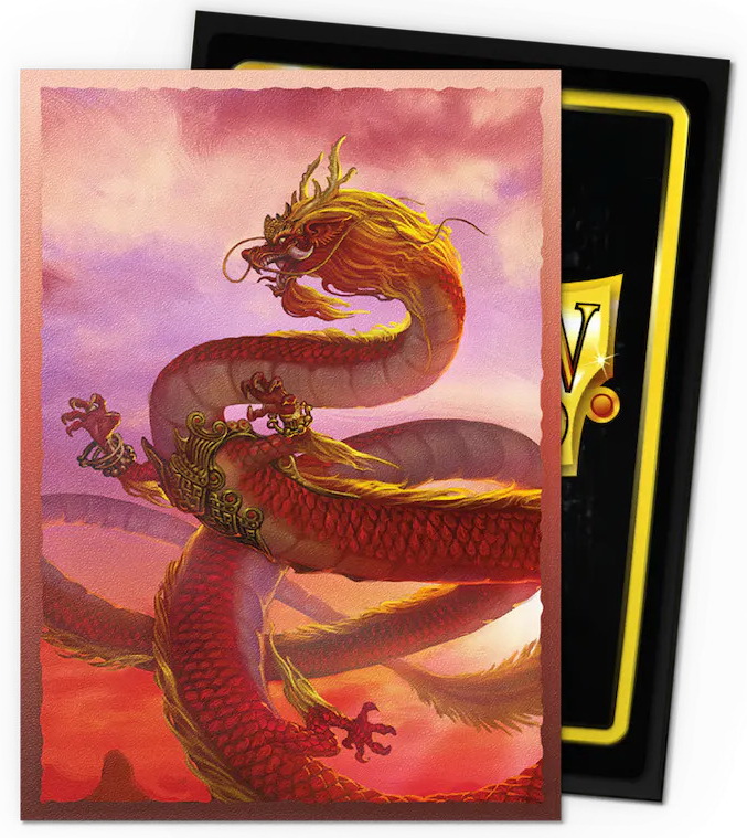 [A127] Dragon Shield - Confezione 100 Sleeves Standard Size Art Matte Dual Year of the Wood