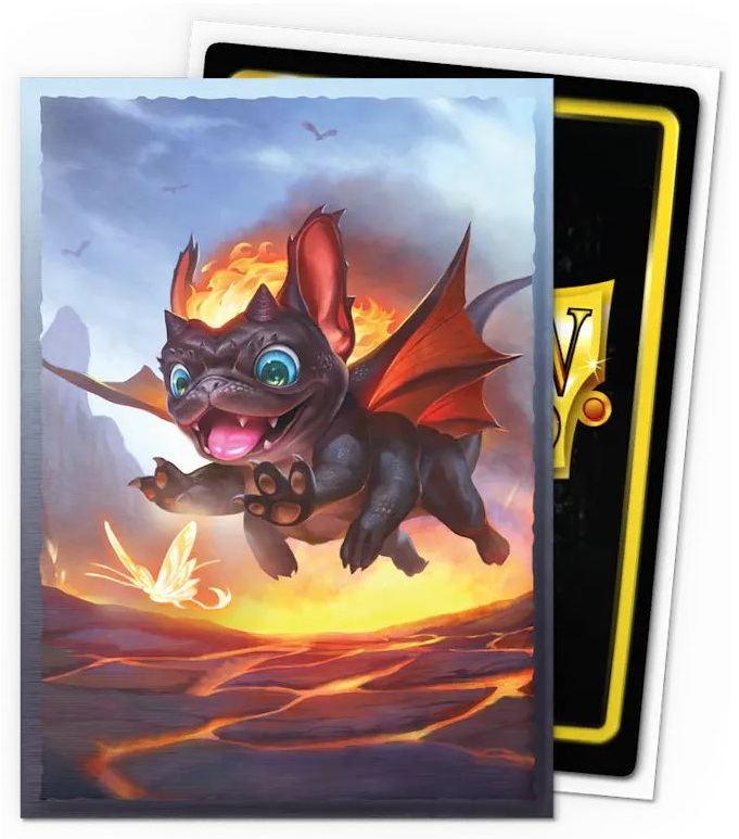 [A137] Dragon Shield - Confezione 100 Sleeves Standard Size Art Brushed The Wufdragon