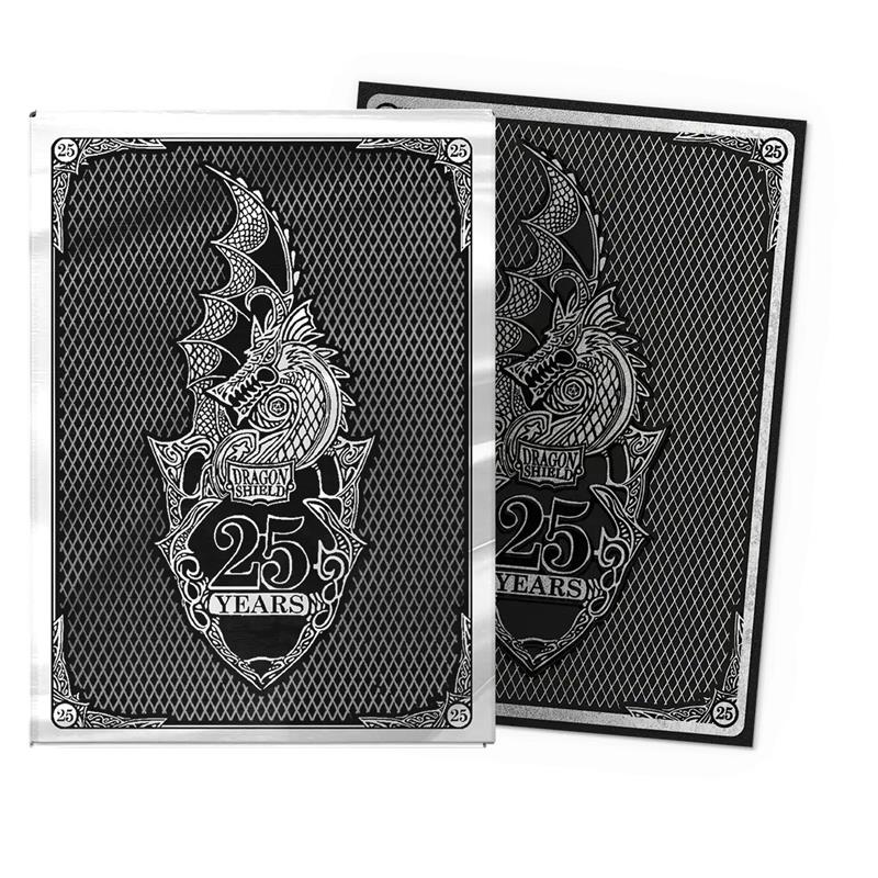 [A141] Dragon Shield - Confezione 100 Sleeves Standard Size Art Matte 25th Anniversary
