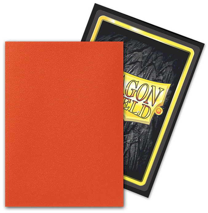 [DM09] Dragon Shield - Confezione 100 Standard Size Matte Dual Sleeves Ember