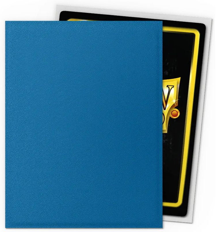 [DM19] Dragon Shield - Confezione 100 Standard Size Matte Dual Sleeves Blue Silver (Anniversary Edit