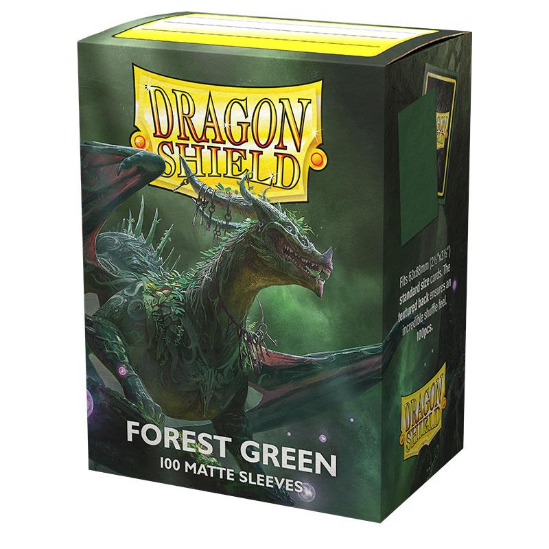 Dragon Shield - Confezione 100 Sleeves Standard Matte Forest Green