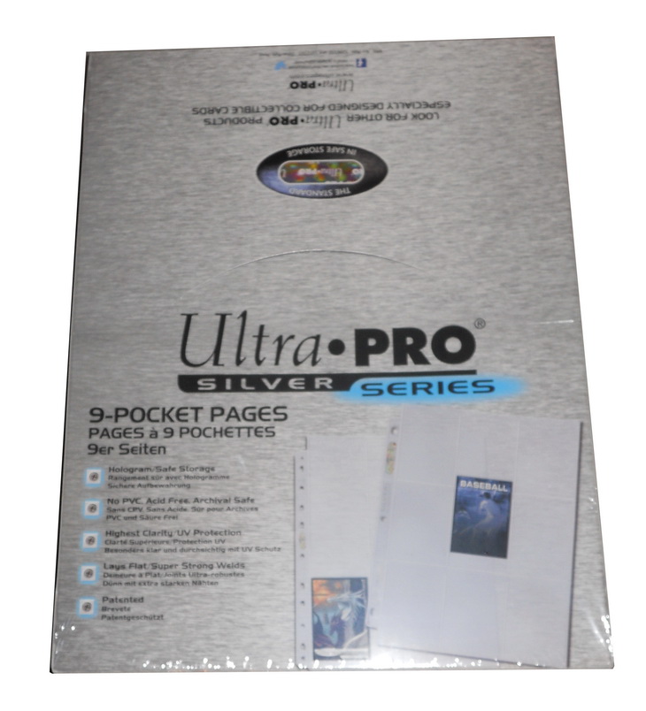 Ultra Pro - Confezione 100 Fogli a 9 tasche Silver