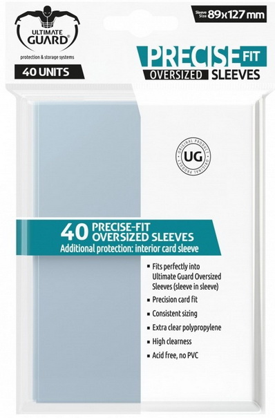 Ultimate Guard - Precise Fit Oversized Sleeves Confezione 40 Sleeves 89x127 mm