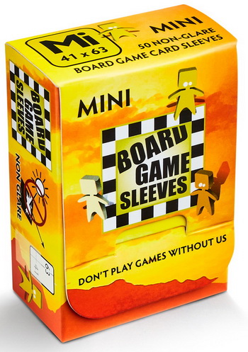 Arcane Tinmen - Confezione 50 non-glare (opache) Board Game Sleeves Mini 41x63 mm