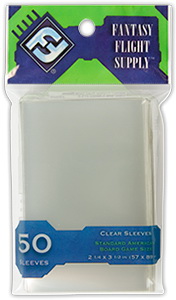 Fantasy Flight Supply - Confezione 50 Board Game Sleeves Standard American Board Game 57x89 mm