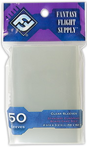 Fantasy Flight Supply - Confezione 50 Board Game Sleeves Standard European Board Game 59x92 mm