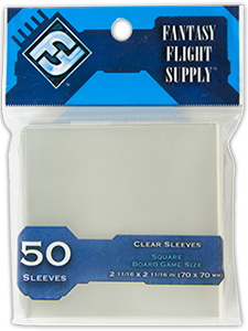 Fantasy Flight Supply - Confezione 50 Board Game Sleeves Square Board Game 70x70 mm