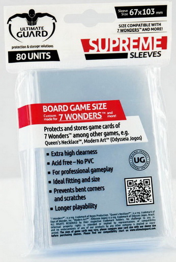 Ultimate Guard - Supreme Sleeves Confezione 80 Sleeves 67x103 mm (7 Wonders)