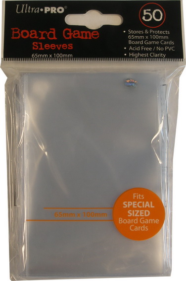 Ultra Pro - Confezione 50 Board Game Sleeves 65x100 mm (for Special Sized Game Cards)
