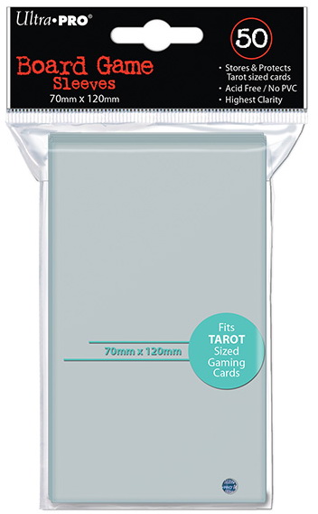 Ultra Pro - Confezione 50 Board Game Sleeves Tarot 70x120 mm (for Tarot Sized Gaming Cards)