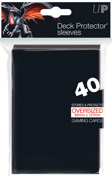 Ultra-PRO - Confezione 40 Sleeves Oversized Black 89x127mm