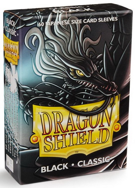 Dragon Shield - Confezione 60 Sleeves Japanese Size Classic Black