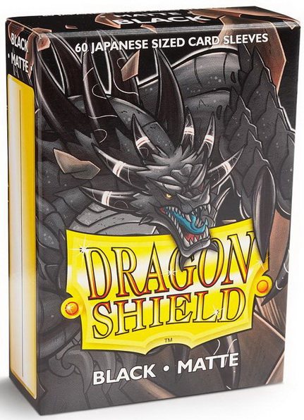 Dragon Shield - Confezione 60 Sleeves Japanese Size Matte Black