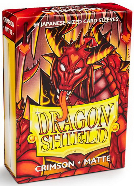 Dragon Shield - Confezione 60 Sleeves Japanese Size Matte Crimson