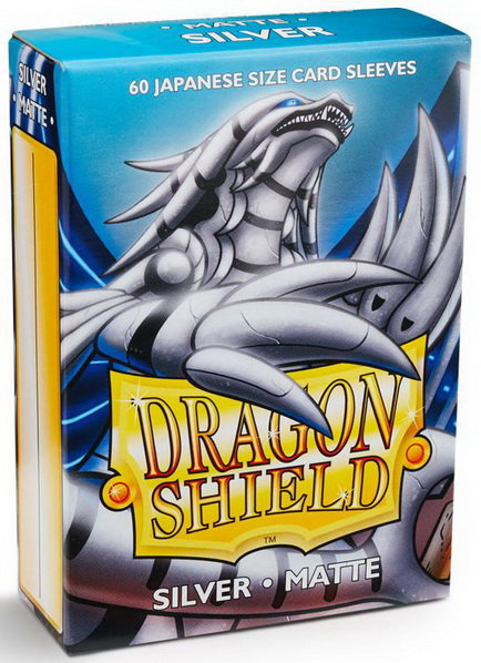 Dragon Shield - Confezione 60 Sleeves Japanese Size Matte Silver