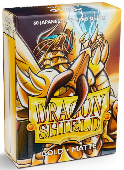 Dragon Shield - Confezione 60 Sleeves Japanese Size Matte Gold