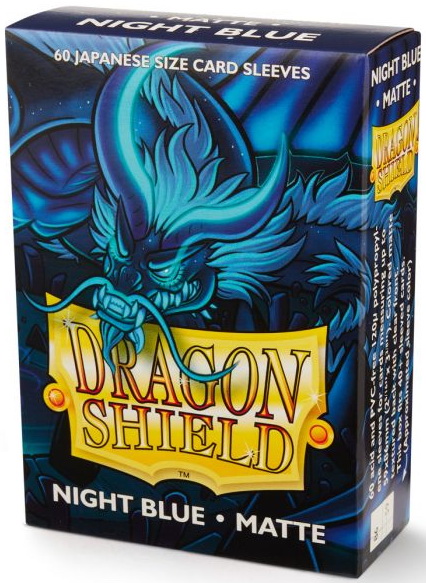 Dragon Shield - Confezione 60 Sleeves Japanese Size Matte Night Blue