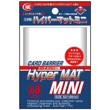 KMC Hyper Mat Mini - Conf. 60 Sleeves Clear