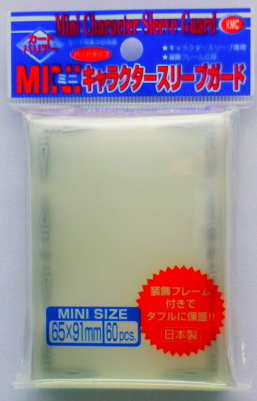 KMC - Confezione 60 Character Sleeves Mini Guard Clear with Florals