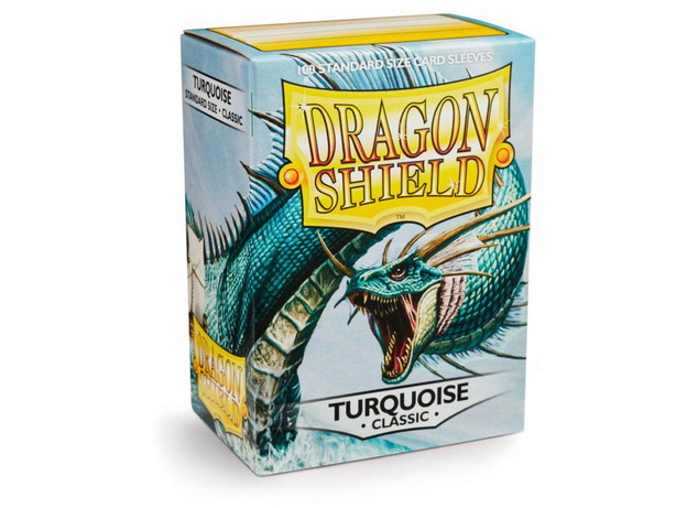 Dragon Shield - Confezione 100 Sleeves Standard Classic Turquoise (old pack)