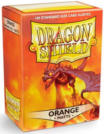 Dragon Shield - Confezione 100 Sleeves Standard Matte Orange