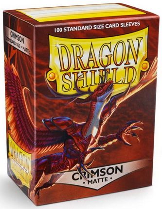 Dragon Shield - Confezione 100 Sleeves Standard Matte Crimson