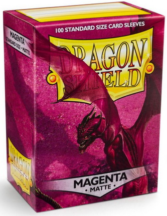 Dragon Shield - Confezione 100 Sleeves Standard Matte Magenta