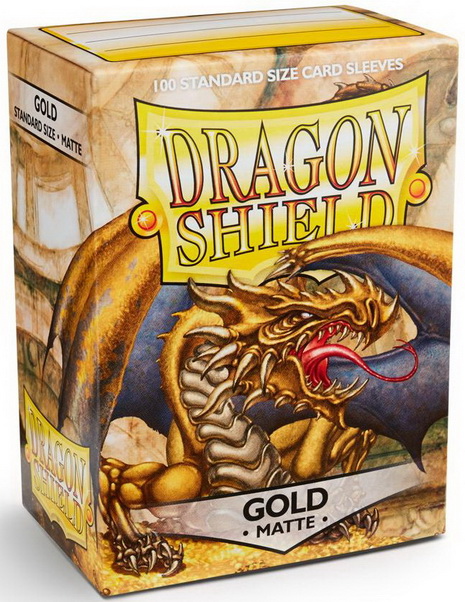 Dragon Shield - Confezione 100 Sleeves Standard Matte Gold
