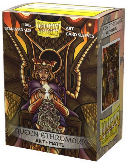 [A21] Dragon Shield - Conf. 100 Standard Size Sleeves Art Matte Queen Athromark: Portrait