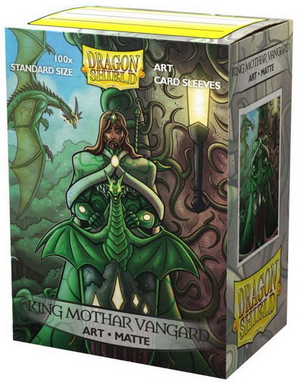 [A23] Dragon Shield - Conf. 100 Standard Size Sleeves Art Matte King Mothar Vanguard: Portrait