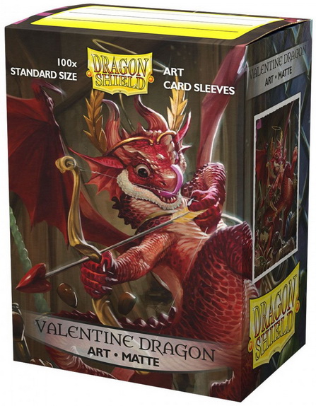[A26] Dragon Shield - Conf. 100 Standard Size Sleeves Art Matte Valentine Dragon 2020