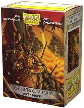 [A38] Dragon Shield - Conf. 100 Standard Size Sleeves Art Matte General Vicar