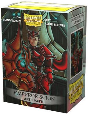 [A39] Dragon Shield - Conf. 100 Standard Size Sleeves Art Matte Emperor Scion
