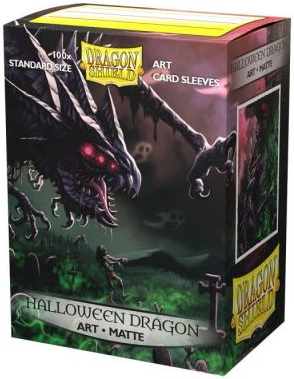 [A44] Dragon Shield - Conf. 100 Standard Size Sleeves Art Matte Halloween Dragon 2020