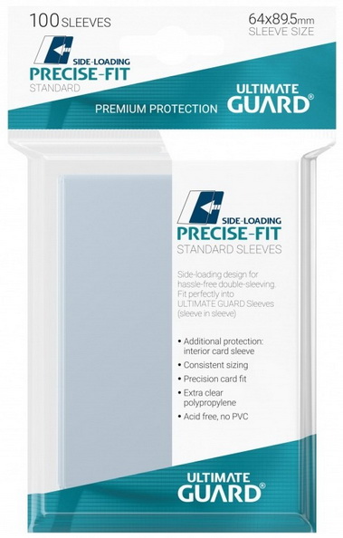 Ultimate Guard - Confezione 100 Sleeves Precise-Fit Standard Side Loading