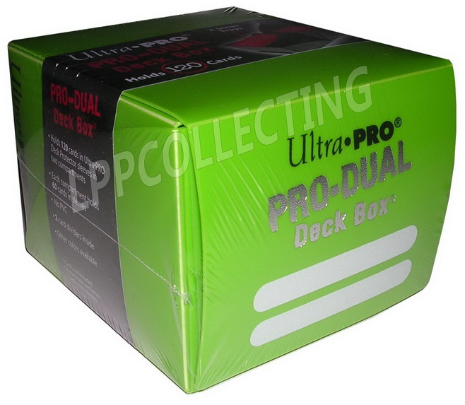 Ultra-PRO - PRO Dual Small Deck Box (120) Lime Green