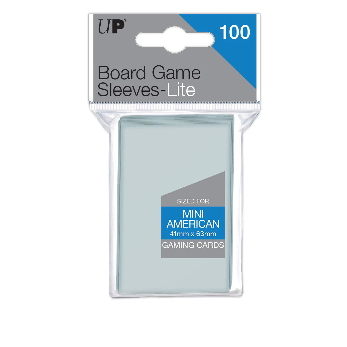 Ultra-PRO - Confezione 100 Lite Board Game Sleeves 41x63 mm (for Mini American Gaming Cards)