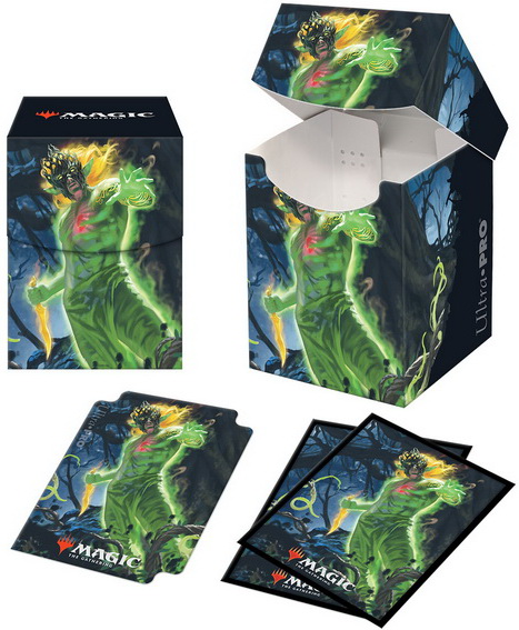 [1] MtG PRO-100+ Deck Box + 100 Sleeves ZNC-V1 Obuun, Mul Daya Ancestor
