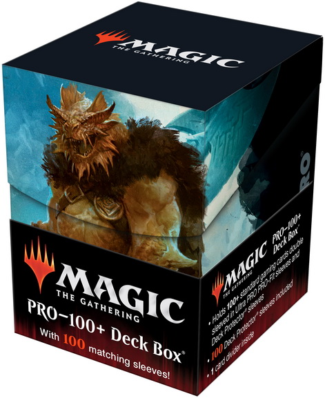 [16] MtG PRO-100+ Deck Box + 100 Sleeves AFR-V1 Vrondiss, Rage of Ancients