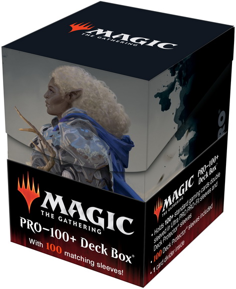 [19] MtG PRO-100+ Deck Box + 100 Sleeves AFR-V4 Galea, Kindler of Hope