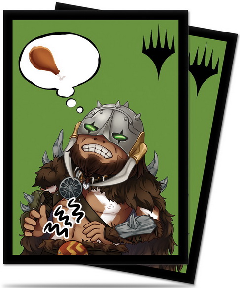 [25] MtG Sleeves - Conf. 100 Sleeves Matte Chibi Collection Garruk - I