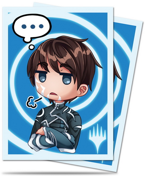 [28] MtG Sleeves - Conf. 100 Sleeves Matte Chibi Collection Jace - Sigh